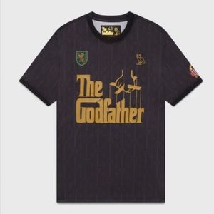 October’s Very Own OVO X The Godfather Soccer Jersey Black XXL Brand New 🔥